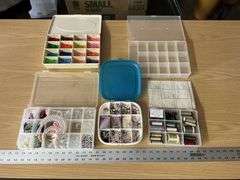 Organizers with craft items