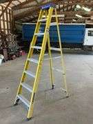 8' Louisville fiberglass step ladder