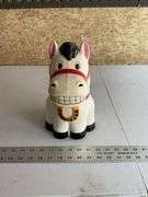 Plastic battery operated cow cookie jar