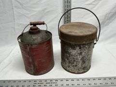 Oil can, lunch pail