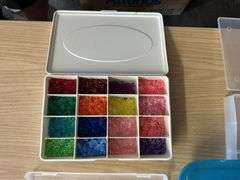 Organizers with craft items