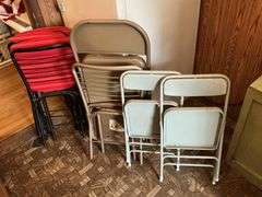 7 folding chairs