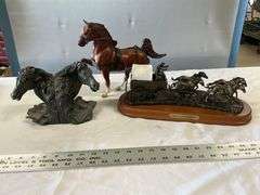 Breyer horse, bookends, etc