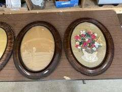 Antique oval picture frames