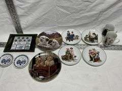 Collector plates, mugs, etc.