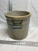 5 gallon blue band stoneware crock