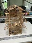 Wooden birdcage