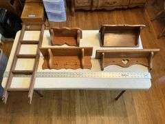 Wooden shelving