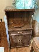 Microwave cabinet with Lazy Susan