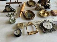 Assorted clocks and decor