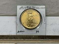 1924 $20 St-Gaudens double eagle gold coin