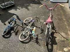 Children's bikes, need cleaning!