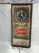 Schmidt Beer clock/mirror