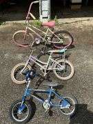 Children's bikes, need cleaning!