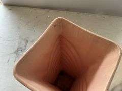 Haeger planter and McCoy vase- cracked