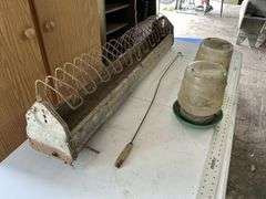 Chicken waterers and feeder