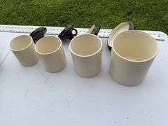 Vintage canister set, some chips