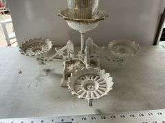 Cast iron candle holder