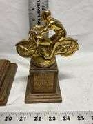 Vintage motorcycle trophies