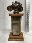 Vintage motorcycle trophies