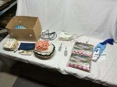 Picnic table covers/mixer and iron