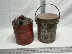 Oil can, lunch pail