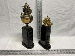 Vintage motorcycle trophies
