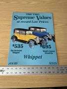 Metal Whippet stamped sign