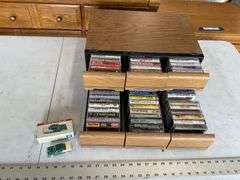 1955 Chevy Bel Air toy car and cassette tapes