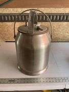 McCormick Deering stainless steel milk bucket