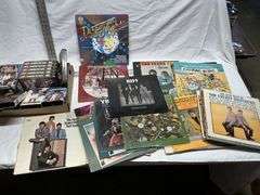 VHS tapes and record albums