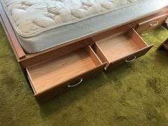 Twin size bed and frame