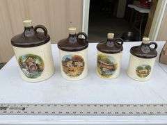 Vintage canister set, some chips