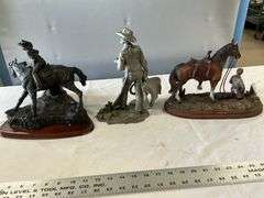 Horse/western statues-some broken pieces