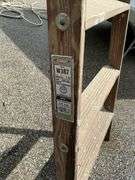 Wooden step ladders