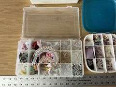 Organizers with craft items