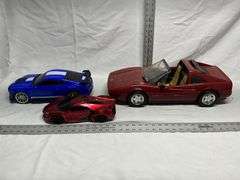 Plastic toy cars
