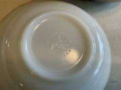Stainless steel/Fire King bowls