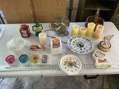 Candles/fan/clocks