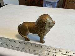 Cast iron lion bank