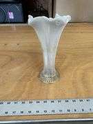 White opalescent vase