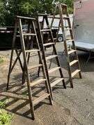 Wooden step ladders
