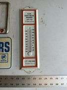 Advertising thermometer and license plates