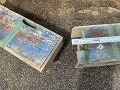 Wooden benches