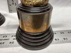 Vintage motorcycle trophies