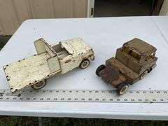 Vintage Tonka and Structo trucks