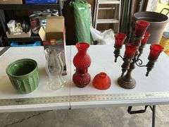 Candle holder and oil lamp etc.