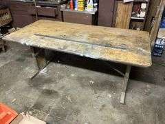 6' folding table