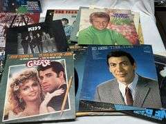 VHS tapes and record albums