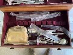Rogers flatware set with case